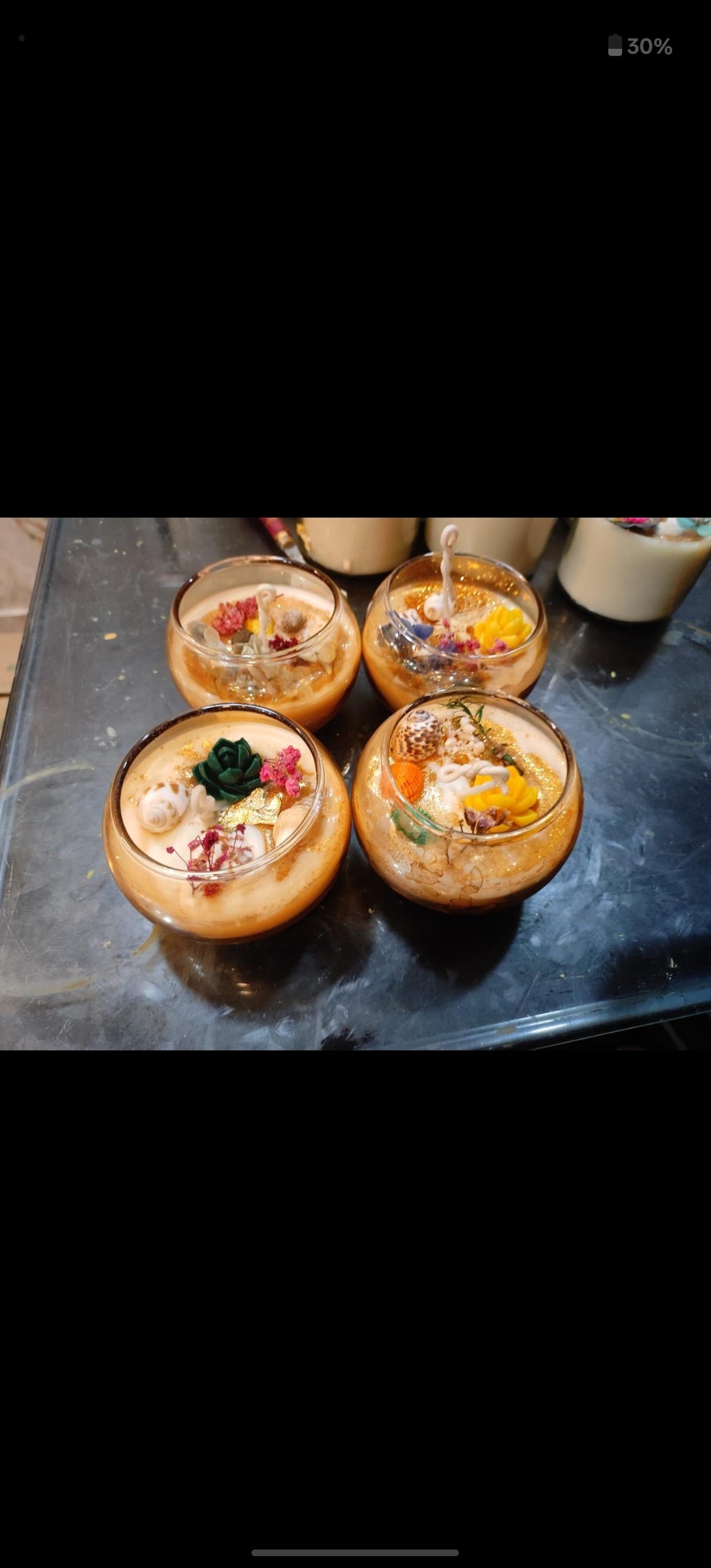 Ocean Bloom Festive Candle