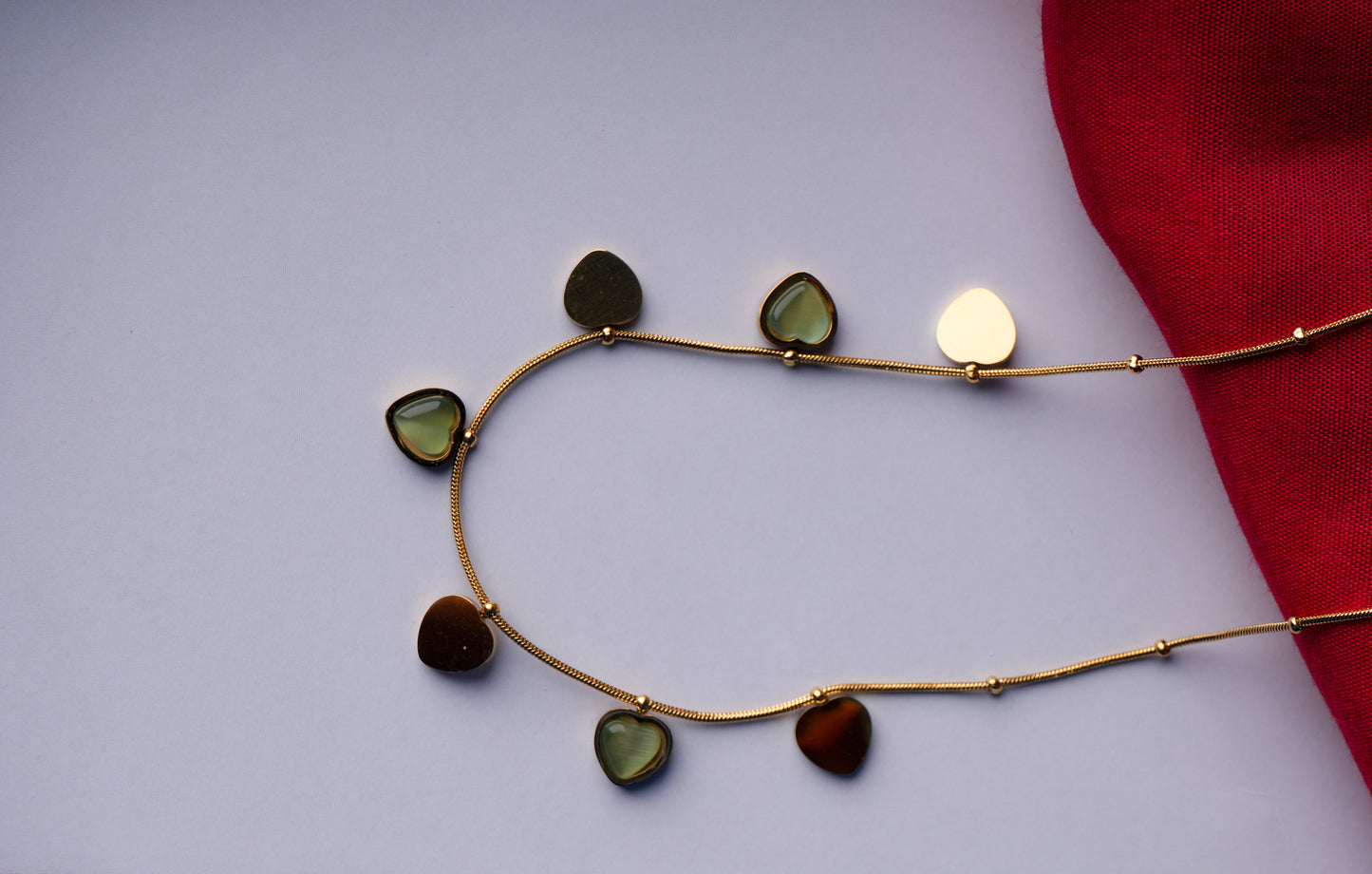 Multi-Heart Charm Necklace