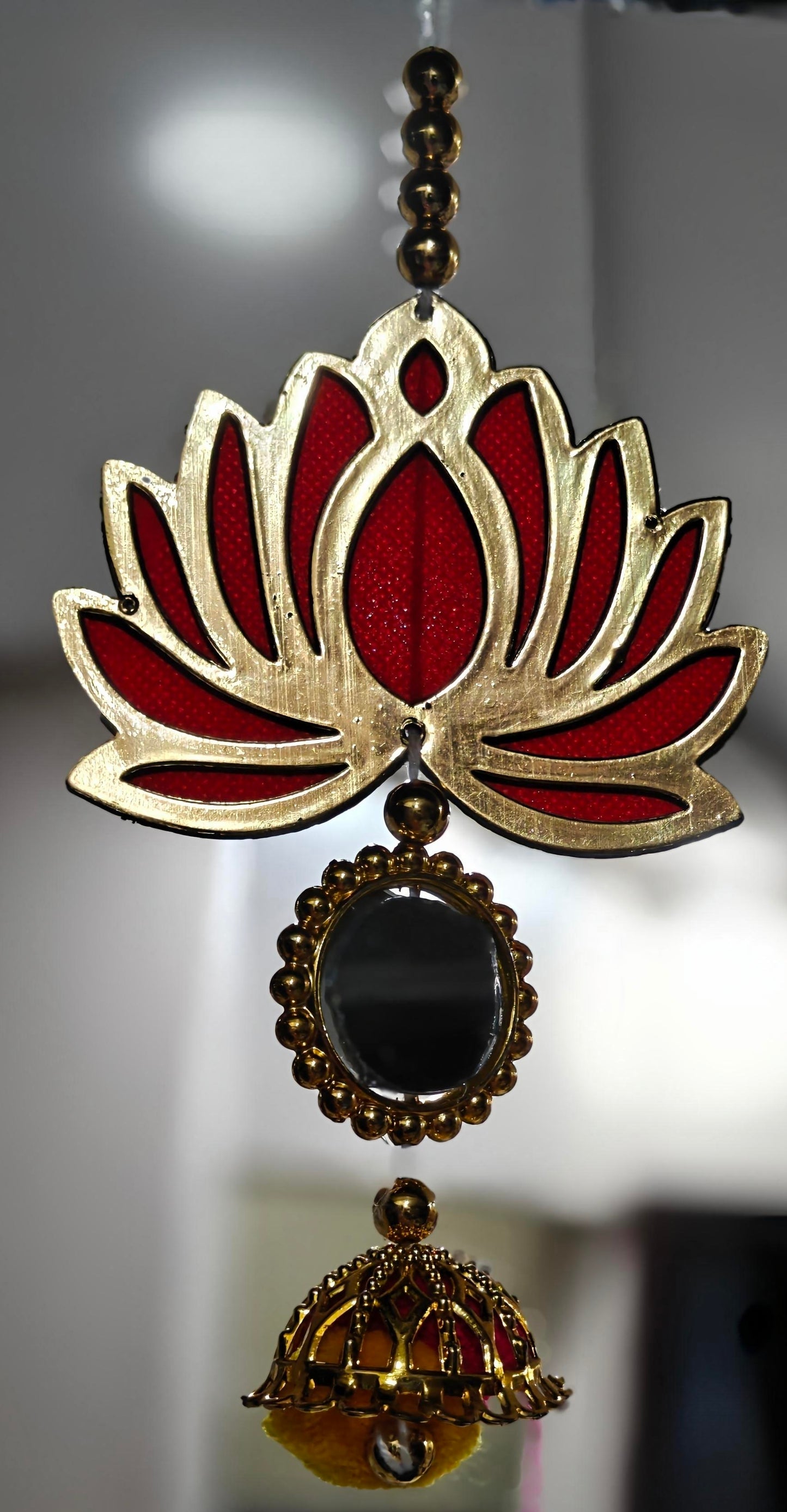 Homyra Decors Lotus Door Hangings Toran for Decoration for Temple Decor - Set of 3