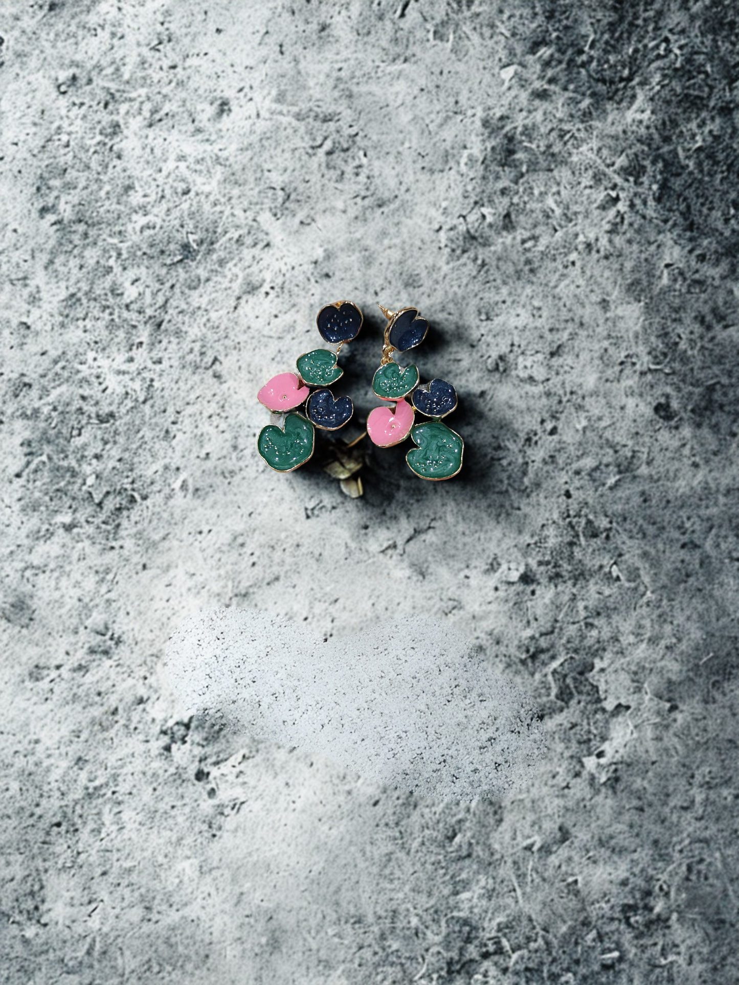 Floral Multicolor Drop Earrings