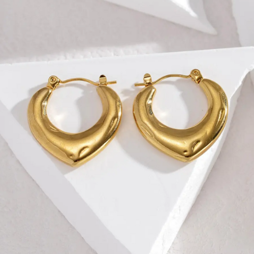Squared Curved Hoops-Bold Geometry Style