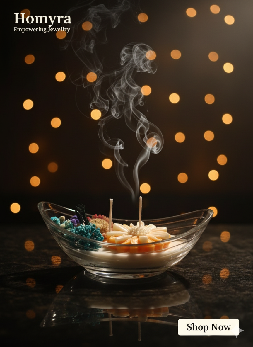 Glass Urli Floral Candle