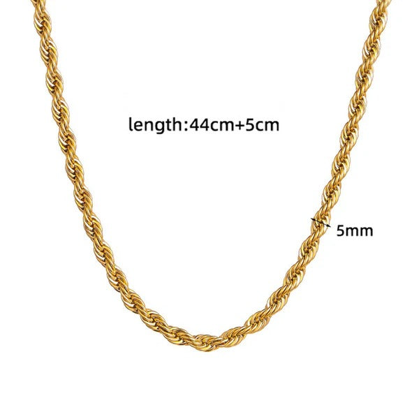 Timeless Anti Tarnish Rope chain