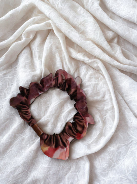 Elegant Satin & Sheer Scrunchie Set