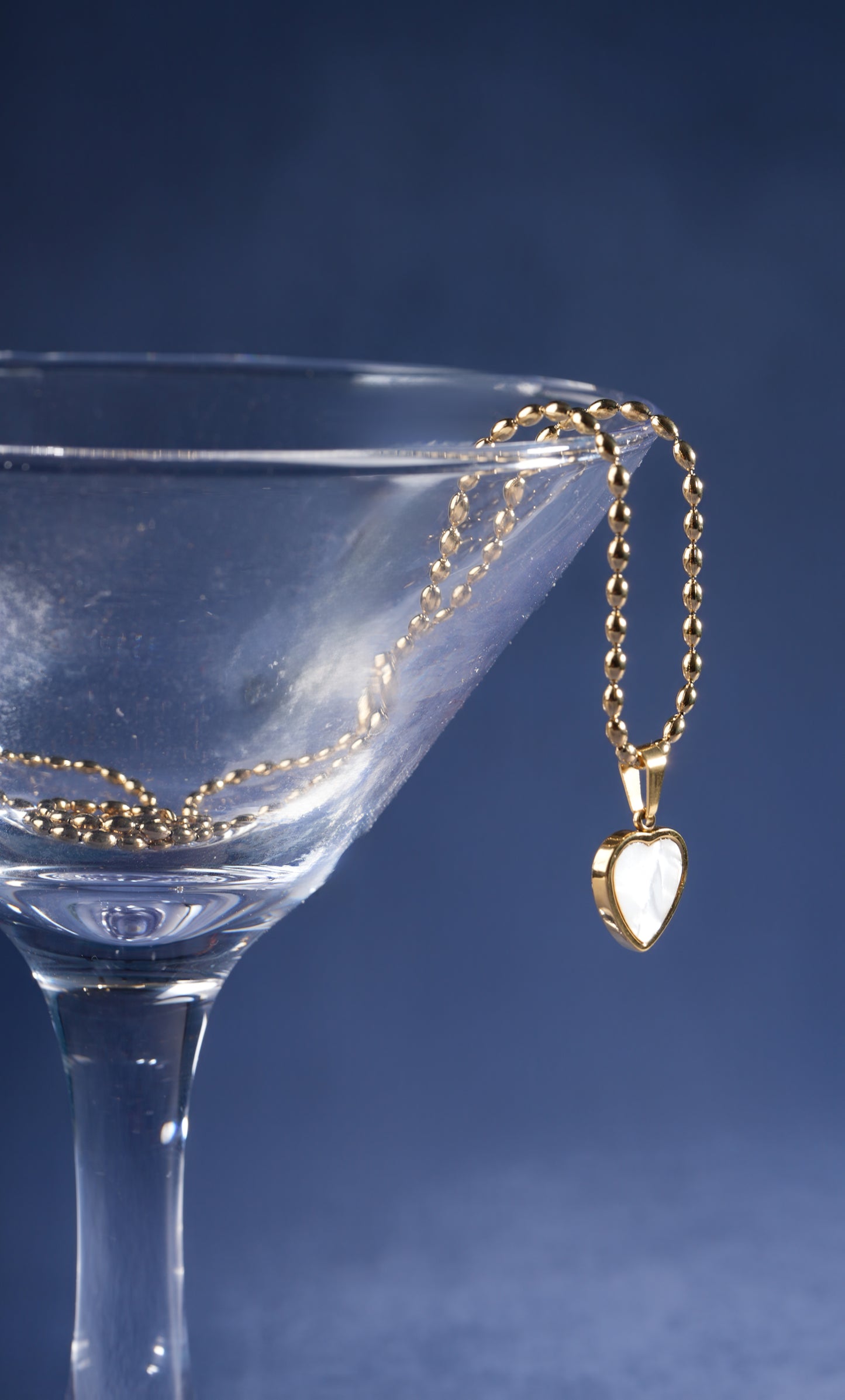 Gold Beaded Chain Necklace