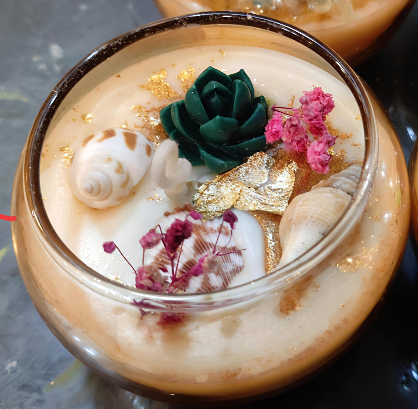 Ocean Bloom Festive Candle