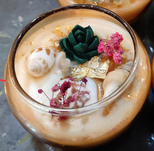 Ocean Bloom Festive Candle